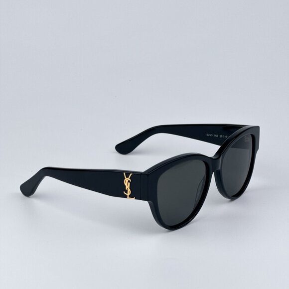 Saint Laurent Women Black Grey Square BRAND NEW Sunglasses SLM3 002 main image 9